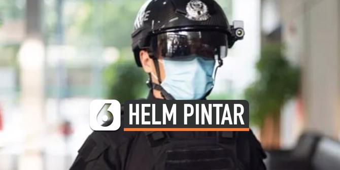 VIDEO: Polisi China Pakai Helm Pintar untuk Deteksi Virus Corona