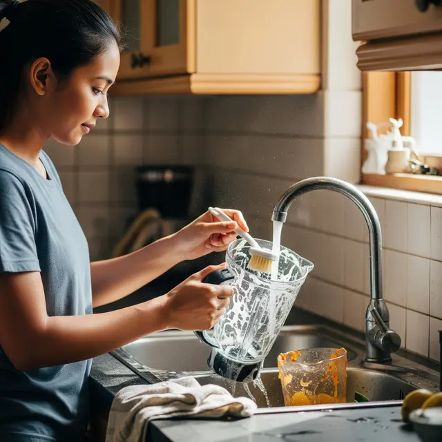 Membersihkan Blender (Gemini AI)