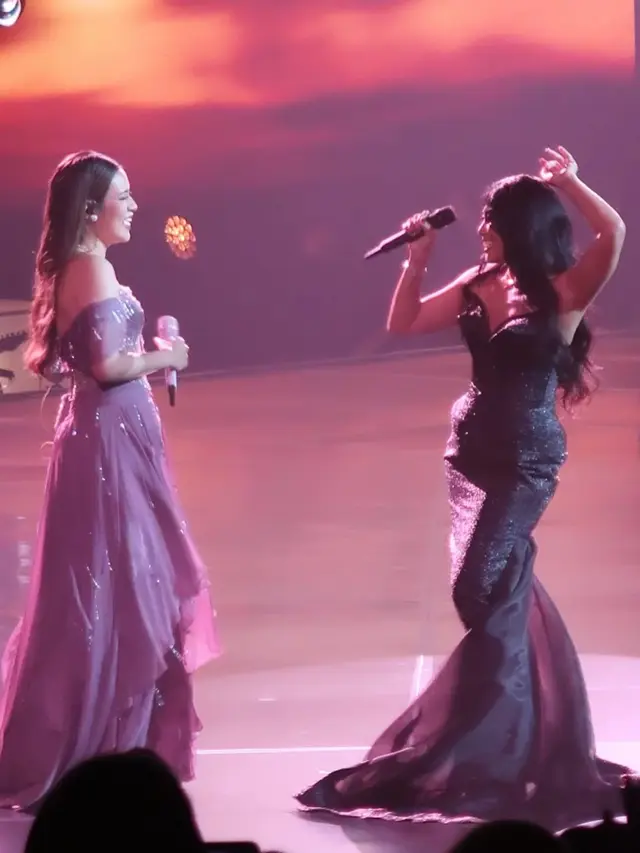 Raisa dan Anggun. (Foto: Dok. Instagram @anggun_cipta)