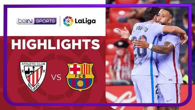 Berita video highlights Liga Spanyol, Barcelona ditahan imbang Athletic Bilbao, Minggu (22/8/21).