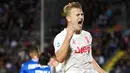 3. Matthijs de Ligt (Juventus) – Tampil memukau bersama Ajax Amsterdam membuat pemain berusia 19 tahun ini diboyong Juventus. Pria asal Belanda ini pun tercatat sebagai pemain muda ketiga termahal sejagad dengan harga 85,5 Juta Euro. (AP/Filippo Venezia)