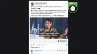 Cek Fakta: Tidak Benar Video Purbaya Umumkan Giveaway Rp 85 Juta