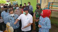 Kepala BKKBN, Hasto Wardoyo dan Bupati Brebes, Hj Idza Priyanti AMd S E saat kunjungan kerja ke Kabupaten Brebes, Jawa Tengah pada Jumat, 25 Februari 2022 (Dokumen: BKKBN)