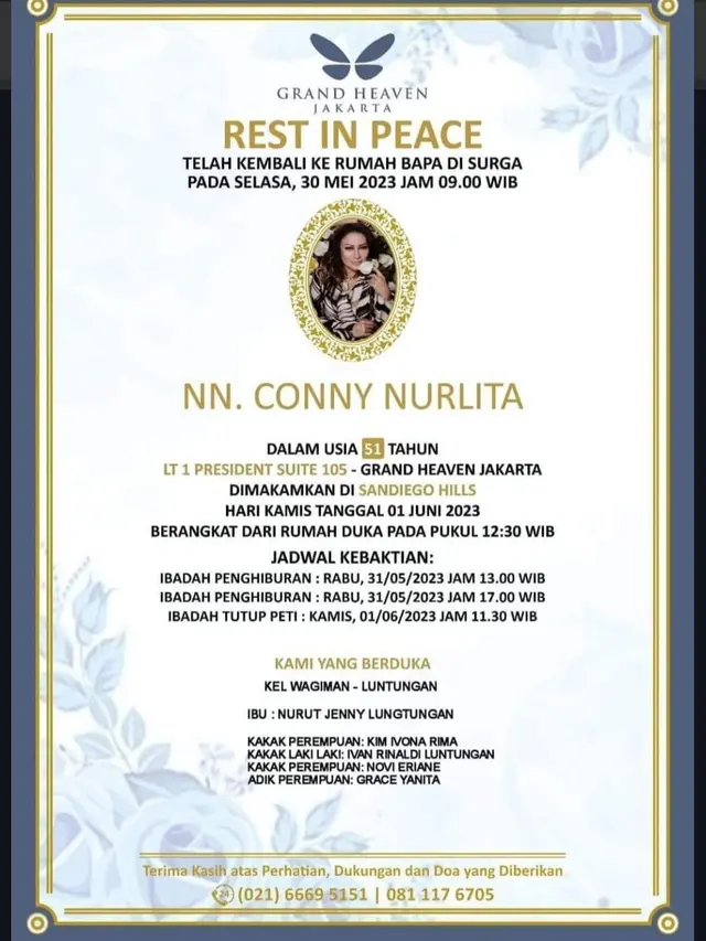 Pemakaman Connie Nurlita