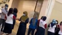 Tangkapan layar video di media sosial mengenai Gudang Garam.