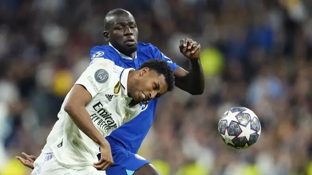 Foto: Real Madrid Amankan Leg Pertama Perempat Final Liga Champions, Tumbangkan 10 Pemain Chelsea