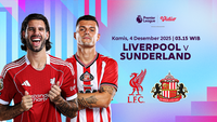 Jadwal Live Streaming Liga Inggris 2025/26: Liverpool vs Sunderland, Tayang di Vidio