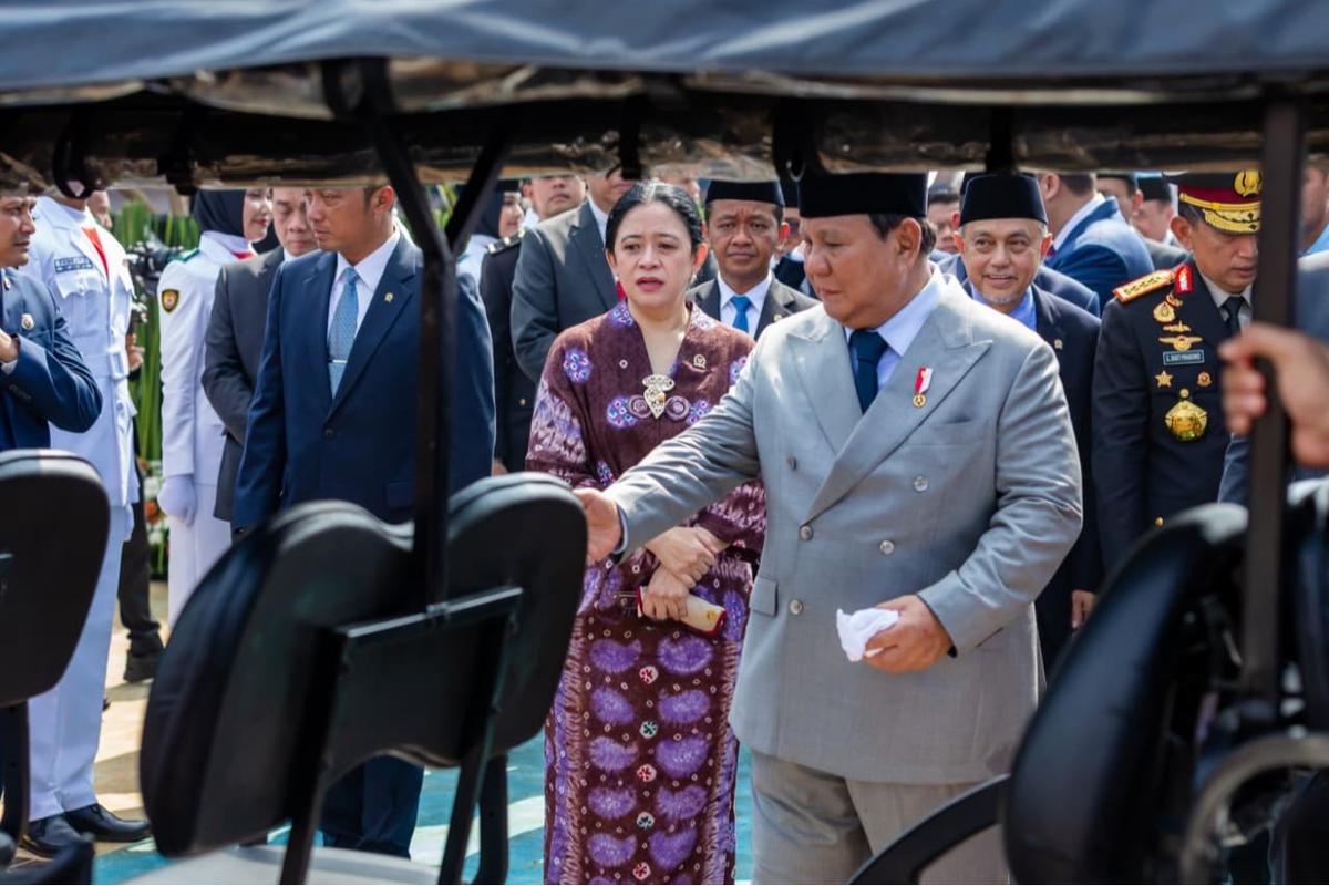 Ketua DPR RI Puan Maharani memimpin pembacaan naskah Ikrar Hari Kesaktian Pancasila 2025
