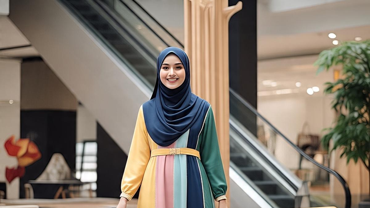 10 Rekomendasi Model Gamis Kombinasi 4 Warna Terbaru 2025, Tampil Elegan Anti-Norak