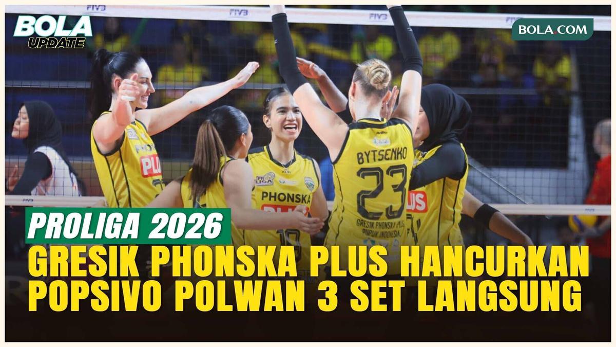 Gresik Phonska Plus Tampil Brutal Popsivo Polwan Tak Berkutik di Final Four 2026  #Bola