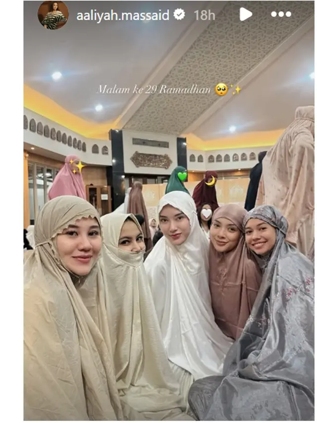 6 Potret Artis Itikaf di Masjid Ramadhan 2025, Raffi Ahmad hingga Angel Lelga
