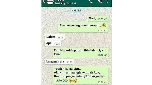6 Chat Mutusin Pacar Ini Tega Sekaligus Bikin Geregetan
