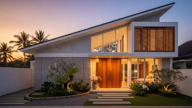 Rumah Minimalis Atap Miring