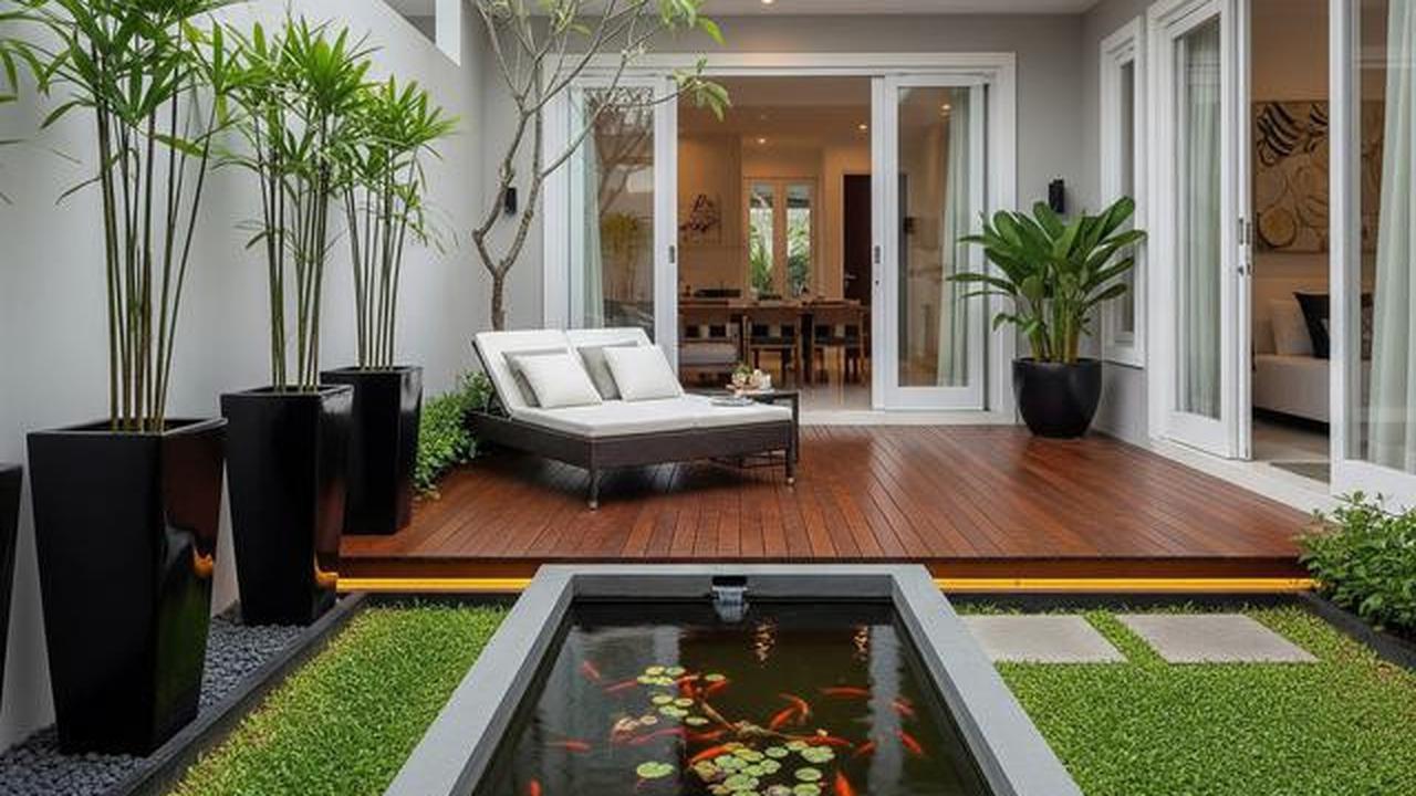 7 Inspirasi Halaman Belakang Rumah Kecil Tapi Mewah untuk Pelihara Ikan Mas Koki