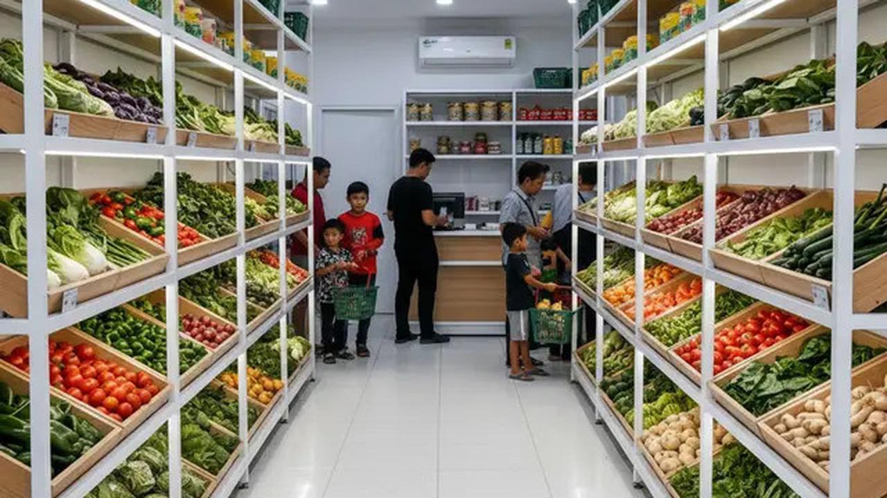 9 Desain Warung Sayur Modern Minimalis, Penataan Rapi dan Menarik