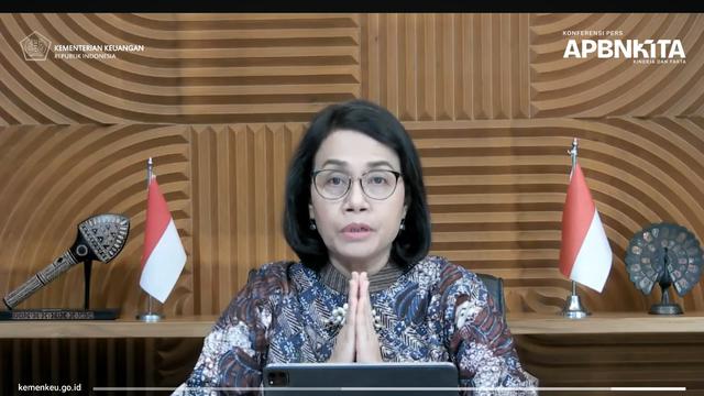 Menteri Keuangan (Menkeu) Sri Mulyani Indrawati dalam konferensi pers kinerja Anggaran Pendapatan Belanja Negara (APBN) hingga Mei 2024 di Jakarta, Kamis (27/6/2024). (Tira/Liputan6.com)