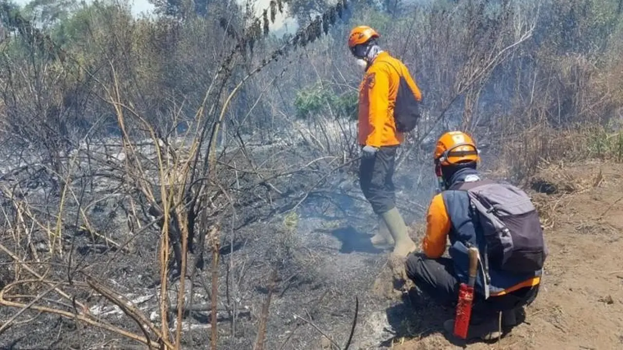 ​Upaya pemadaman kebakaran Semeru