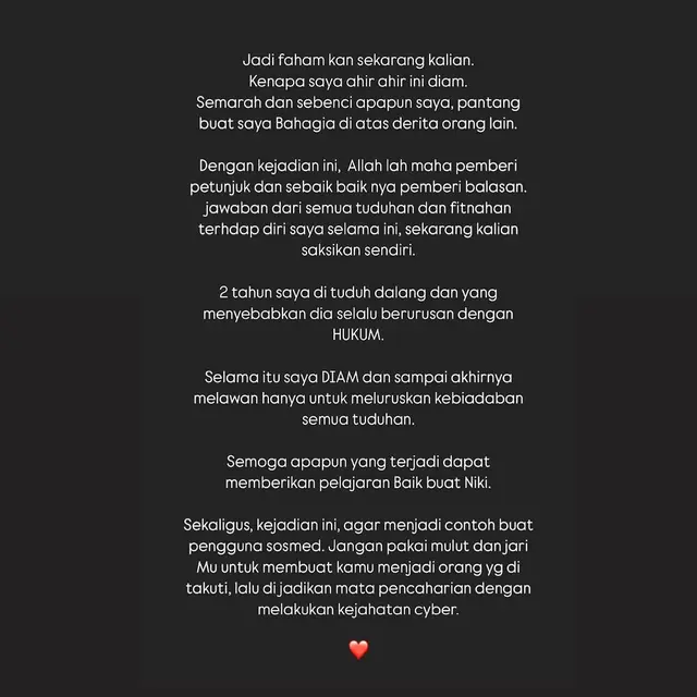 Unggahan Fitri Salhuteru. (Foto: Dok. Instagram @fitri_salhuteru)