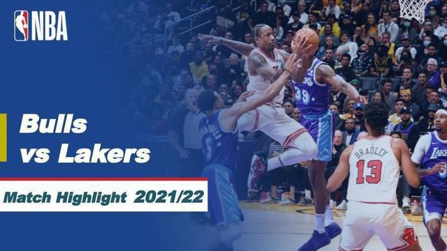 Berita video highlights pertandingan musim reguler NBA 2021/2022, LA Lakers kontra Chicago Bulls yang berakhir dengan skor 103-121, Selasa (16/11/2021) pagi hari WIB.