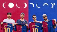 Barcelona dan Coldplay berkolaborasi dalam desain jersey untuk laga spesial Elclasico melawan Real Madrid.