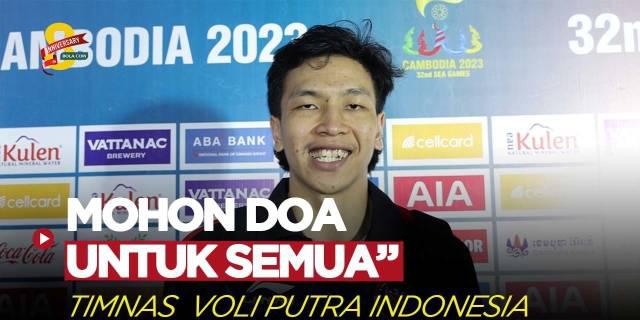 VIDEO: Target Emas! Timnas Voli Putra Indonesia Minta Doa dan Dukungan Penuh Masyarakat Tampil di Final SEA Games 2023