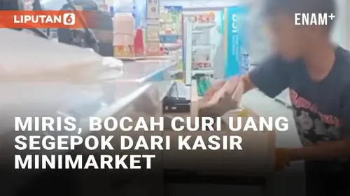 VIDEO: Viral Bocah Curi Uang Segepok dari Kasir Minimarket, Diduga Sering Beraksi Hingga Direkam Karyawan