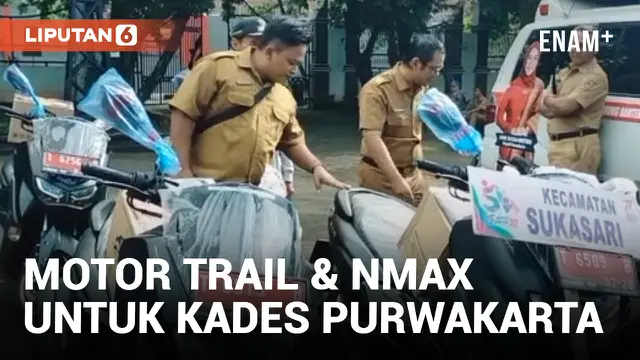 Pemkab Purwakarta Berikan Motor Trail dan Yamaha NMax ke 183 Kades