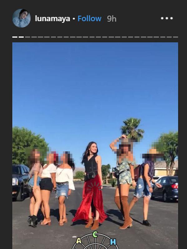 intip gaya luna maya saat nonton coachella 2019