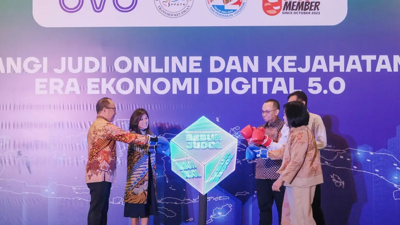 PT Visionet Internasional (OVO) berkolaborasi dengan Pusat Pelaporan dan Analisis Transaksi Keuangan (PPATK) menyelenggarakan Seminar Nasional dengan tajuk “Memerangi Judi Online dan Kejahatan Baru Era ekonomi Digital 5.0”, Jumat (22/11/2024).