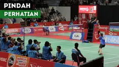 Berita video momen laga Marcus Gideon / Kevin Sanjaya sempat tidak menjadi pusat perhatian karena pertandingan di court 2 Indonesia Masters 2019.