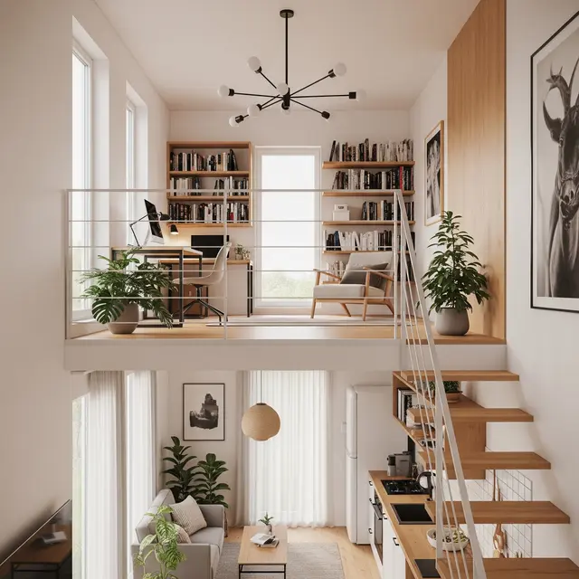 Gambar Rumah Mezzanine Murah tapi Cantik (Gemini AI)