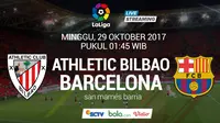 La Liga 2017 Athletic Bilbao Vs Barcelona (Bola.com/Adreanus Titus)