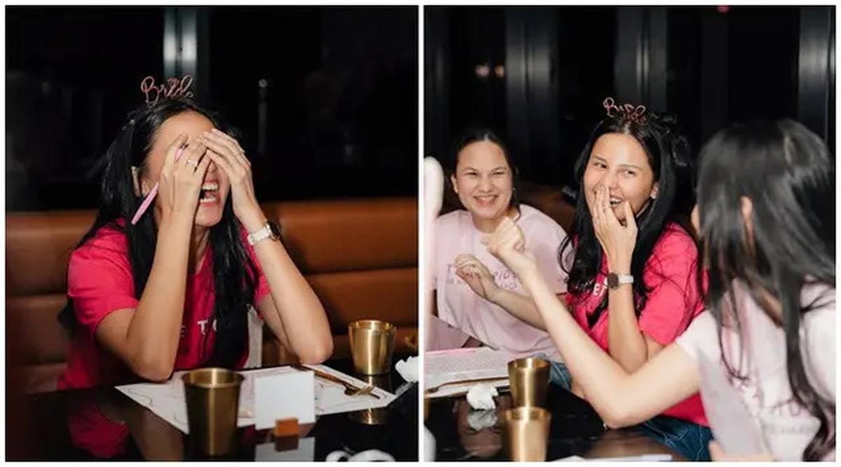 6 Potret Bridal Shower Yunita Siregar, Penuh Bahagia karena Sahabat 'Hadirkan' Jin BTS