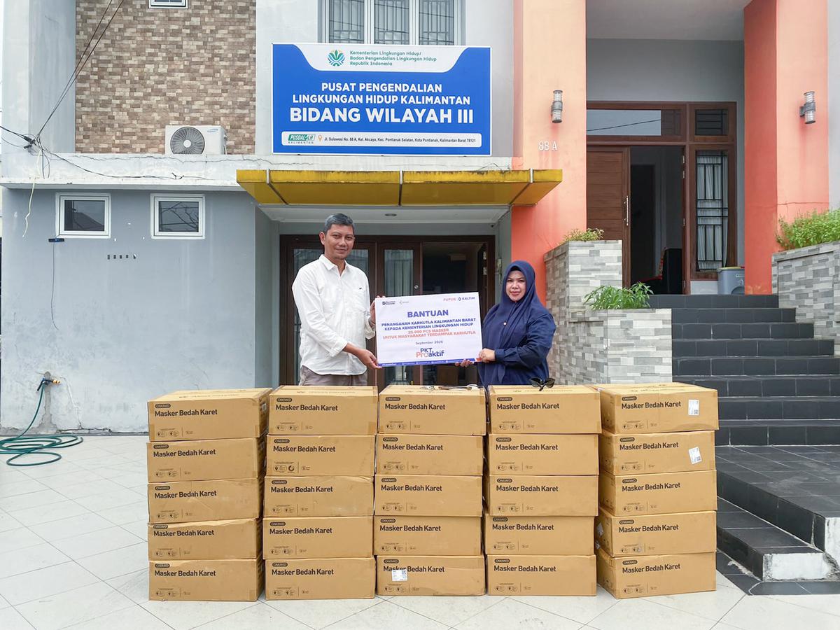 Redam Dampak Karhutla, 76 Ribu Masker Disalurkan ke Sumatra dan Kalimantan