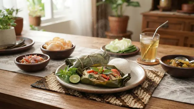 Pepes Jamur Kemangi