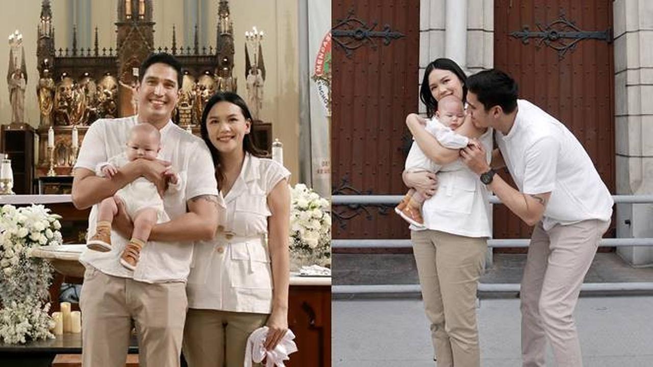 Tampil Gemas, Ini 7 Momen Pembaptisan Putra Marcel Chandrawinata di Katedral Jakarta