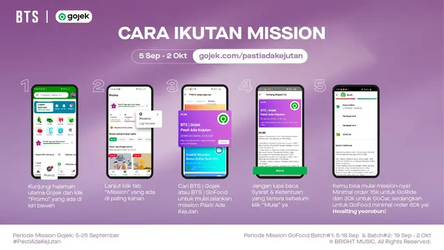 Merchandise Eksklusif Gojek x BTS