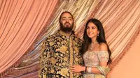 Intip penampilan serba mewah Anant Ambani dan Radhika Merchant di upacara sangeet jelang menikah. [@radhikamerchant_].