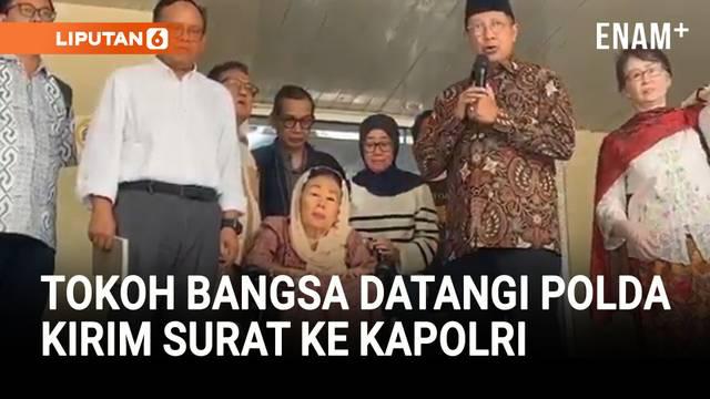 Sejumlah tokoh nasional yang tergabung dalam Gerakan Nurani Bangsa (GNB) menyambangi Polda Metro Jaya pada Selasa (23/9/2025).