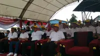 Direktur Utama PT Rajawali Nusantara Indonesia B Didik Prasetyo saat menghadiri acara di Tarakan, Kalimantan Utara, Minggu (13/8/2017).(Liputan6.com/Dini Nurilah)