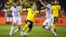 Sementara itu, Timnas Spanyol harus menelan pil pahit usai takluk 1-2 dari Swedia pada laga lanjutan Grup B kualifikasi Piala Dunia 2022 zona Eropa di Friends Arena, Jumat (3/9/2021). (Foto: AP/Nils Petter Nilsson)