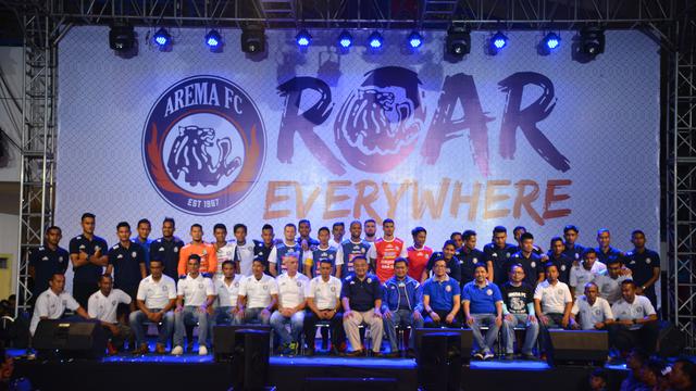 Launching tim dan jersey baru Arema FC di musim 2018