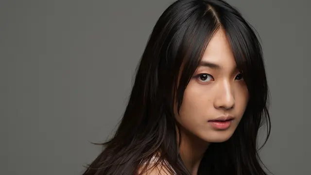 Model Rambut Wanita Panjang Lurus Poni Samping