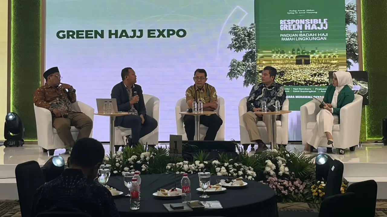 Badan Pengelola Keuangan Haji (BPKH) secara resmi meluncurkan buku panduan ibadah haji ramah lingkungan, berjudul Responsible Green Hajj pada Senin (23/6) di Muamalat Tower, Jakarta (Istimewa)