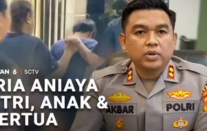 Pria Aniaya Istri, Anak, dan Mertua
