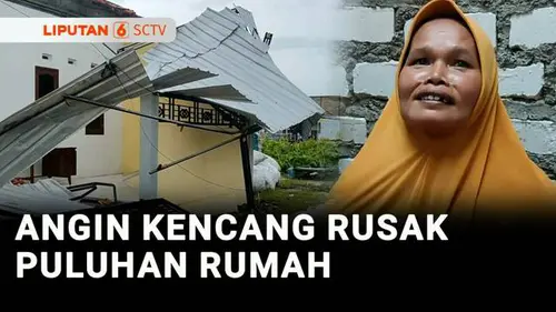 VIDEO: Angin Kencang Terbangkan Atap Rumah Warga di Bangkalan, Pepohonan Ikut Tumbang