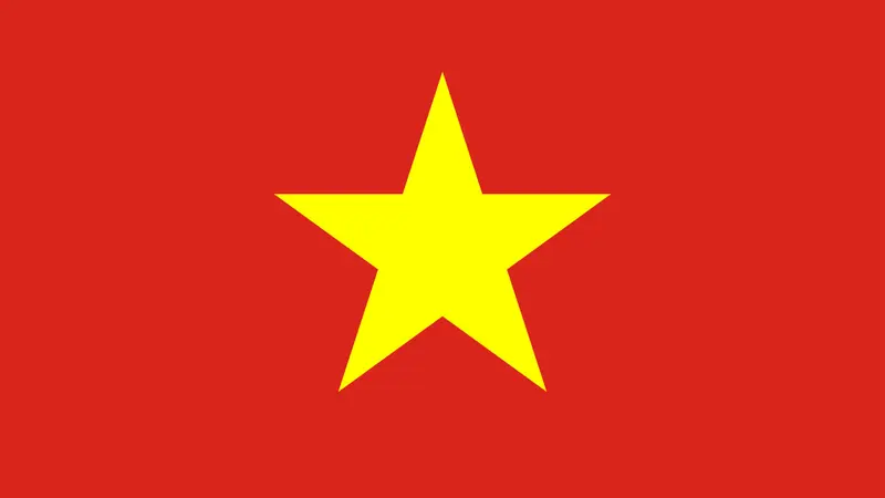 Ilustrasi bendera Vietnam (wikimedia commons)
