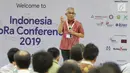 Director WSP Ruslan Rustam saat menjadi pembicara dalam Indonesia Long Range Conference (IDLoRaCon) 2019 di Function Hall Emtek City, Jakarta, Rabu (14/8/2019). IDLoRaCon 2019 membahas bagaimana sistem Internet of Things (IoT) bekerja. (Liputan6.com/Herman Zakharia)