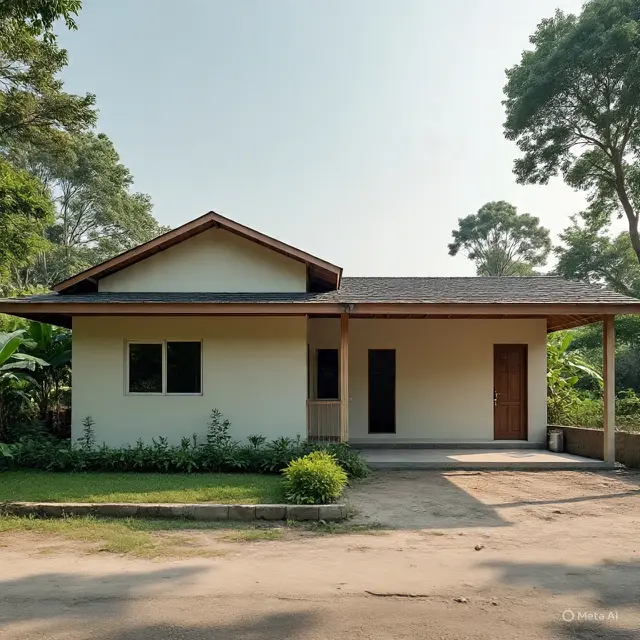 Desain Rumah 1 Lantai Sederhana dan Biayanya