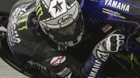 Maverick Vinales saat beraksi di lintasan Termas de Rio Hondo Argentina (JUAN MABROMATA / AFP)